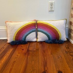 Jungalow Matching Rainbow Pillows